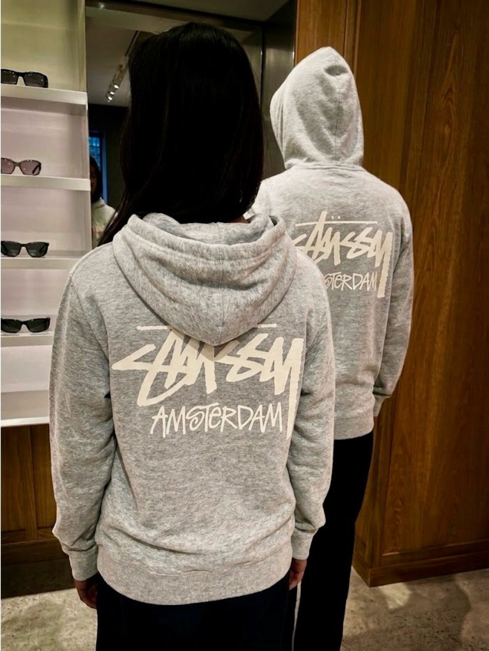 🆕 Stussy Stock Amsterdam Exclusive Zip Up Hooded Sweatshirt Large 🇳🇱